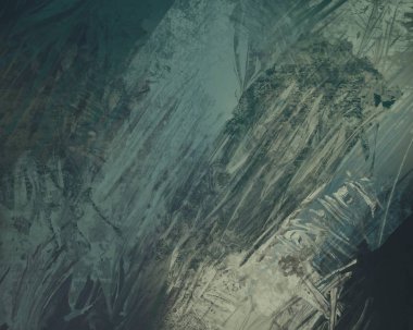 Sanatsal arka plan görüntüsü. Tuval üzerine soyut resim. Çağdaş sanat. El yapımı sanat. Renkli doku. Modern sanat eserleri. Yağlı boya darbeleri. Fırça darbeleri.