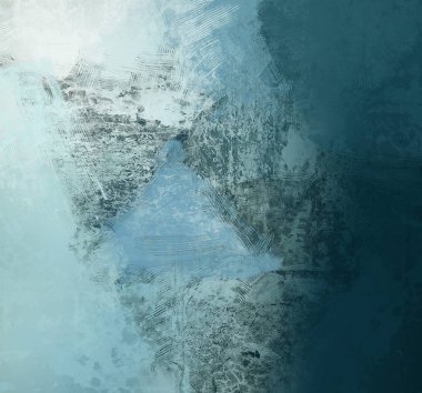 Tuval renkli doku üzerine soyut boyama