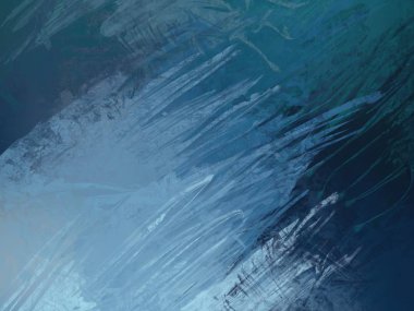 Sanatsal arka plan görüntüsü. Tuval üzerine soyut resim. Çağdaş sanat. El yapımı sanat. Renkli doku. Modern sanat eserleri. Yağlı boya darbeleri. Fırça darbeleri.