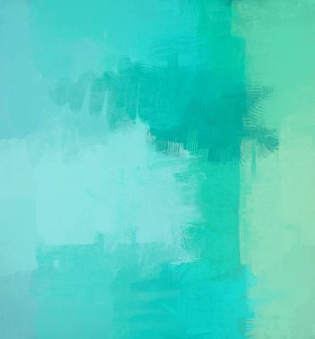 Sanatsal arka plan görüntüsü. Tuval üzerine soyut resim. Çağdaş sanat. El yapımı sanat. Renkli doku. Modern sanat eserleri. Yağlı boya darbeleri. Fırça darbeleri.