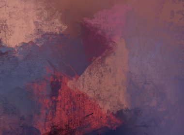 2D çizim. Sanatsal arkaplan resmi. Tablo üzerinde soyut resim. Çağdaş sanat. El yapımı sanat. Renkli doku. Modern sanat eserleri. Fırça darbeleri. Yüzeyde yağlı boya izleri.