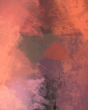 Sanatsal arka plan görüntüsü. Tuval üzerine soyut resim. Çağdaş sanat. El yapımı sanat. Renkli doku. Modern sanat eserleri. Yağlı boya darbeleri. Fırça darbeleri.