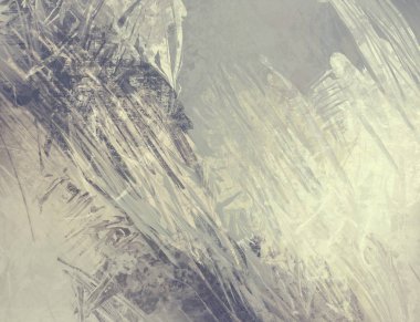 Sanatsal arka plan görüntüsü. Tuval üzerine soyut resim. Çağdaş sanat. El yapımı sanat. Renkli doku. Modern sanat eserleri. Yağlı boya darbeleri. Fırça darbeleri.