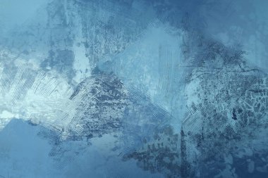 Tuval renkli doku üzerine soyut boyama