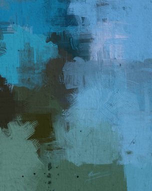 2d illüstrasyon. Sanatsal arka plan görüntüsü. Tuval üzerine soyut resim. Çağdaş sanat. El yapımı sanat. Renkli doku. Modern sanat eserleri. Yağlı boya darbeleri. Fırça darbeleri.