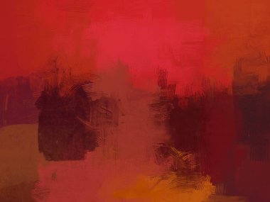 Tuval renkli doku üzerine soyut boyama