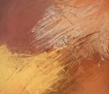 Sanatsal arka plan görüntüsü. Tuval üzerine soyut resim. Çağdaş sanat. El yapımı sanat. Renkli doku. Modern sanat eserleri. Yağlı boya darbeleri. Fırça darbeleri.