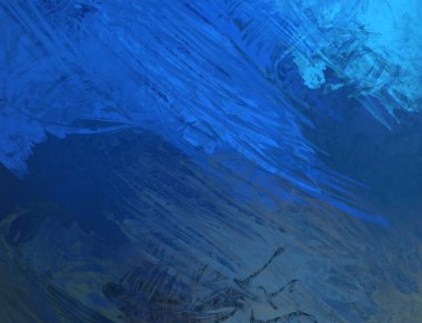 Tuval renkli doku üzerine soyut boyama