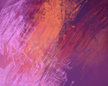 Sanatsal arka plan görüntüsü. Tuval üzerine soyut resim. Çağdaş sanat. El yapımı sanat. Renkli doku. Modern sanat eserleri. Yağlı boya darbeleri. Fırça darbeleri.