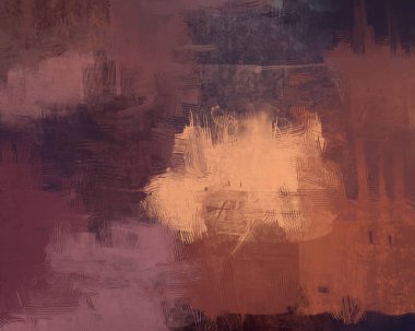 Sanatsal arka plan görüntüsü. Tuval üzerine soyut resim. Çağdaş sanat. El yapımı sanat. Renkli doku. Modern sanat eserleri. Yağlı boya darbeleri. Fırça darbeleri.