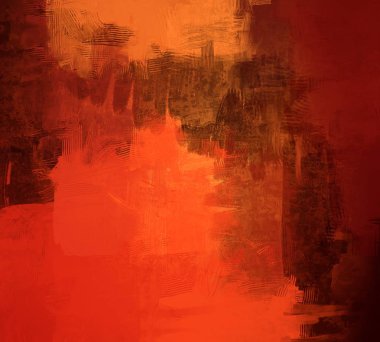 Tuval renkli doku üzerine soyut boyama