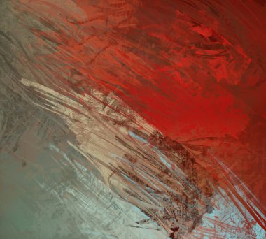 2d illüstrasyon. Çağdaş sanat. El yapımı sanat. Renkli doku. Modern sanat eserleri. Yağlı boya darbeleri. Fırça darbeleri. Tuval üzerine soyut resim. Sanatsal arka plan resim sanatı.