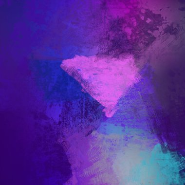 Sanatsal arka plan görüntüsü. Tuval üzerine soyut resim. Çağdaş sanat. El yapımı sanat. Renkli doku. Modern sanat eserleri. Yağlı boya darbeleri. Fırça darbeleri.