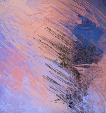 Tuval renkli doku üzerine soyut boyama