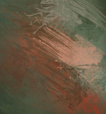 Sanatsal arka plan görüntüsü. Tuval üzerine soyut resim. Çağdaş sanat. El yapımı sanat. Renkli doku. Modern sanat eserleri. Yağlı boya darbeleri. Fırça darbeleri.