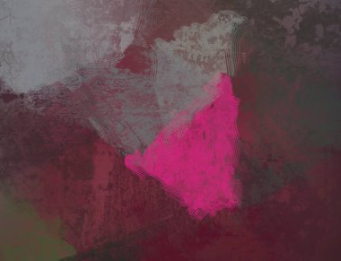 Tuval renkli doku üzerine soyut boyama