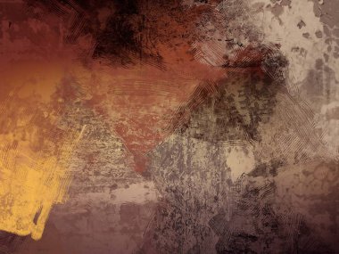 Sanatsal arka plan görüntüsü. Tuval üzerine soyut resim. Çağdaş sanat. El yapımı sanat. Renkli doku. Modern sanat eserleri. Yağlı boya darbeleri. Fırça darbeleri.