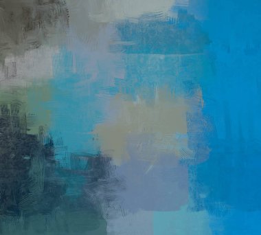 2d illüstrasyon. Sanatsal arka plan görüntüsü. Tuval üzerine soyut resim. Çağdaş sanat. El yapımı sanat. Renkli doku. Modern sanat eserleri. Yağlı boya darbeleri. Fırça darbeleri.
