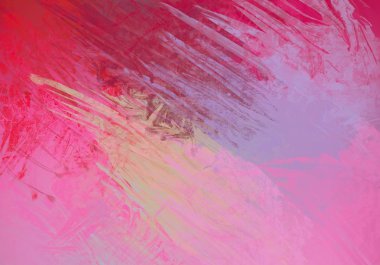 Sanatsal arka plan görüntüsü. Tuval üzerine soyut resim. Çağdaş sanat. El yapımı sanat. Renkli doku. Modern sanat eserleri. Yağlı boya darbeleri. Fırça darbeleri.