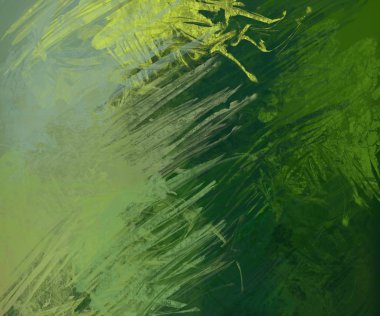 Sanatsal arka plan görüntüsü. Tuval üzerine soyut resim. Çağdaş sanat. El yapımı sanat. Renkli doku. Modern sanat eserleri. Yağlı boya darbeleri. Fırça darbeleri.