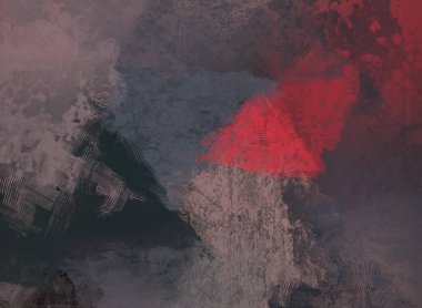 2D çizim. Sanatsal arkaplan resmi. Tablo üzerinde soyut resim. Çağdaş sanat. El yapımı sanat. Renkli doku. Modern sanat eserleri. Fırça darbeleri. Yüzeyde yağlı boya izleri.