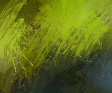 Sanatsal arka plan görüntüsü. Tuval üzerine soyut resim. Çağdaş sanat. El yapımı sanat. Renkli doku. Modern sanat eserleri. Yağlı boya darbeleri. Fırça darbeleri.