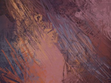 Tuval renkli doku üzerine soyut boyama