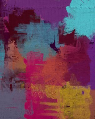 Metin için alan ile tuval arka plan üzerinde soyut boyama