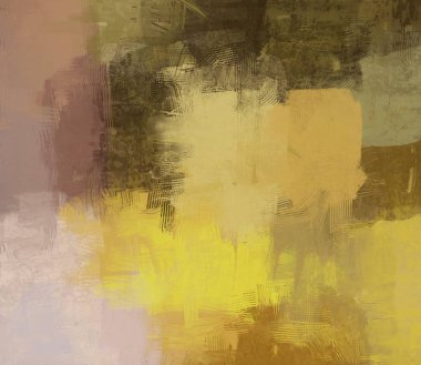 Tuval renkli doku üzerine soyut boyama