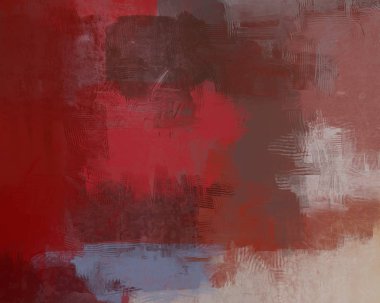 Sanatsal arka plan görüntüsü. Tuval üzerine soyut resim. Çağdaş sanat. El yapımı sanat. Renkli doku. Modern sanat eserleri. Yağlı boya darbeleri. Fırça darbeleri.