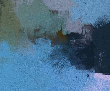 Tuval renkli doku üzerine soyut boyama