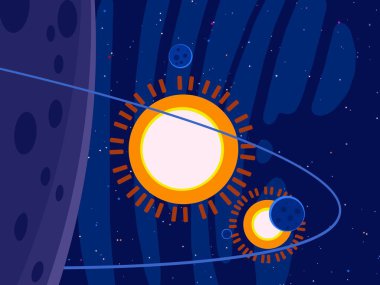 soyut renkli kozmik alan arkaplanı