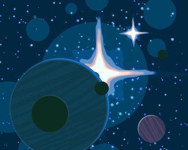 soyut renkli kozmik alan arkaplanı