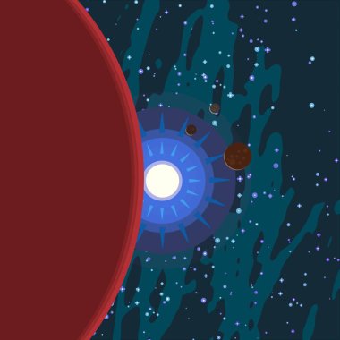 soyut renkli kozmik alan arkaplanı