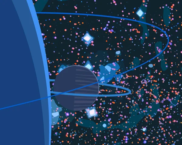 Abstrakt Färgglad Kosmisk Utrymme Bakgrund — Stockfoto