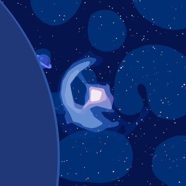 soyut kozmik uzay renkli arka plan