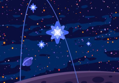 soyut kozmik uzay renkli arka plan