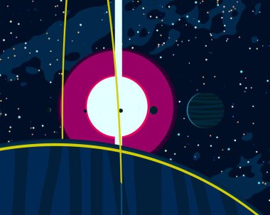 soyut kozmik uzay renkli arka plan