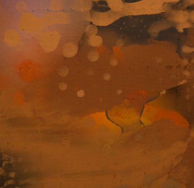 Soyut rastgele şekiller. 2D illüstrasyon arka planı. Düz beton duvarda sanatsal modern sanat kalıpları. Kabataslak boyalı yüzey. El yapımı fırça darbeleri.