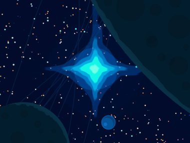 soyut kozmik uzay renkli arka plan