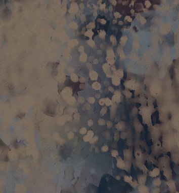 Soyut rastgele şekiller. 2D illüstrasyon arka planı. Düz beton duvarda sanatsal modern sanat kalıpları. Kabataslak boyalı yüzey. El yapımı fırça darbeleri.