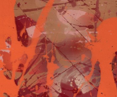 Yağlı boya ile soyut grunge arkaplan kaba desen lekeler