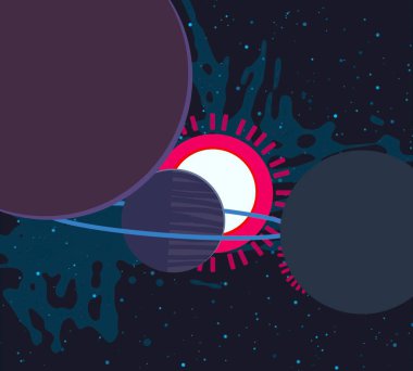 soyut renkli kozmik alan arkaplanı