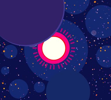 soyut renkli kozmik alan arkaplanı