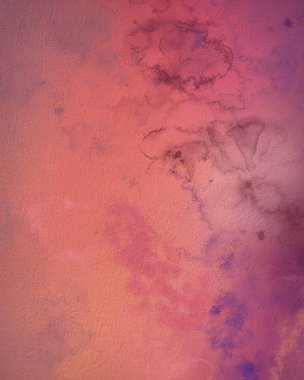 Soyut rastgele şekiller. 2D illüstrasyon arka planı. Düz beton duvarda sanatsal modern sanat kalıpları. Kabataslak boyalı yüzey. El yapımı fırça darbeleri.