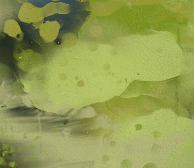 Soyut rasgele şekiller. 2d illüstrasyon. Düz beton duvarda sanatsal modern sanat desenleri. Boyalı pürüzlü yüzey.