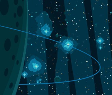 soyut kozmik uzay renkli arka plan