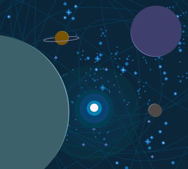 soyut kozmik uzay renkli arka plan