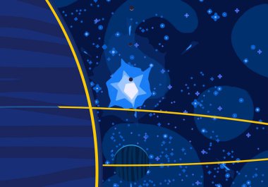 soyut kozmik uzay renkli arka plan