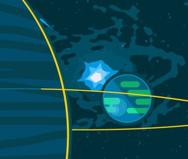 soyut kozmik uzay renkli arka plan